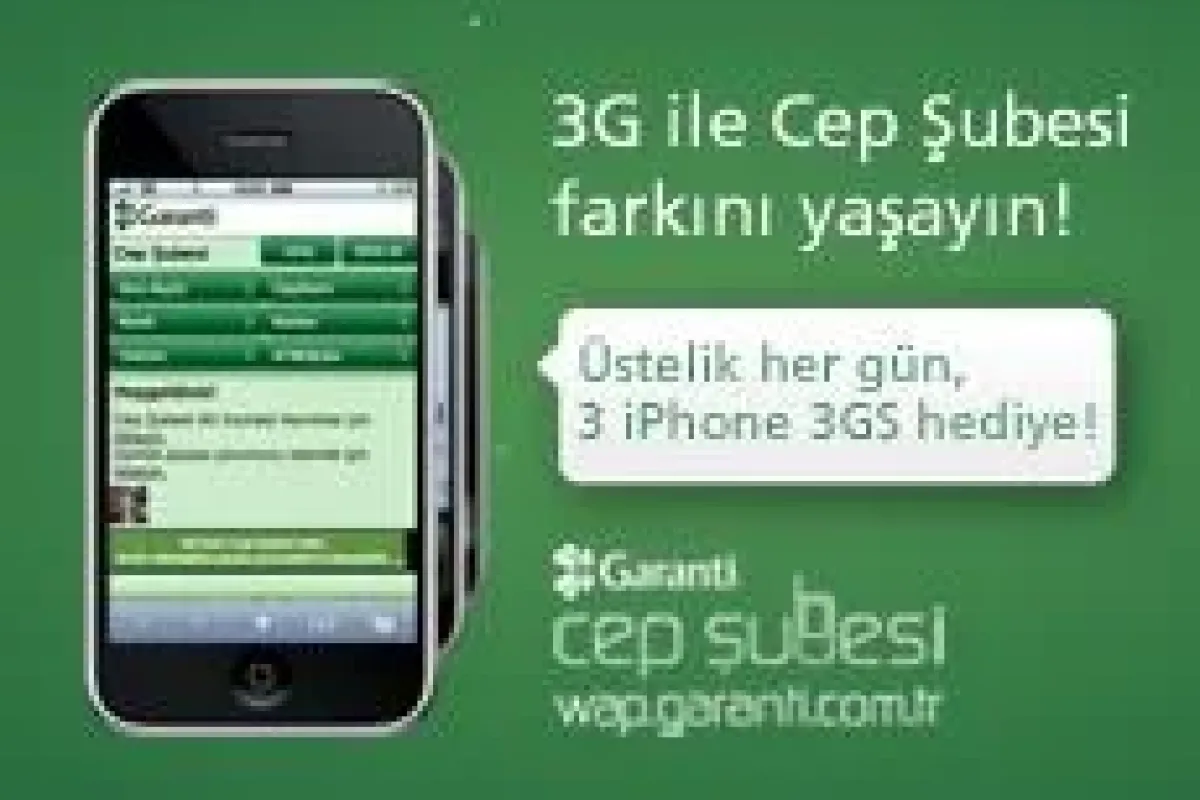 3G farkı Garanti Cep Şubesi'nde