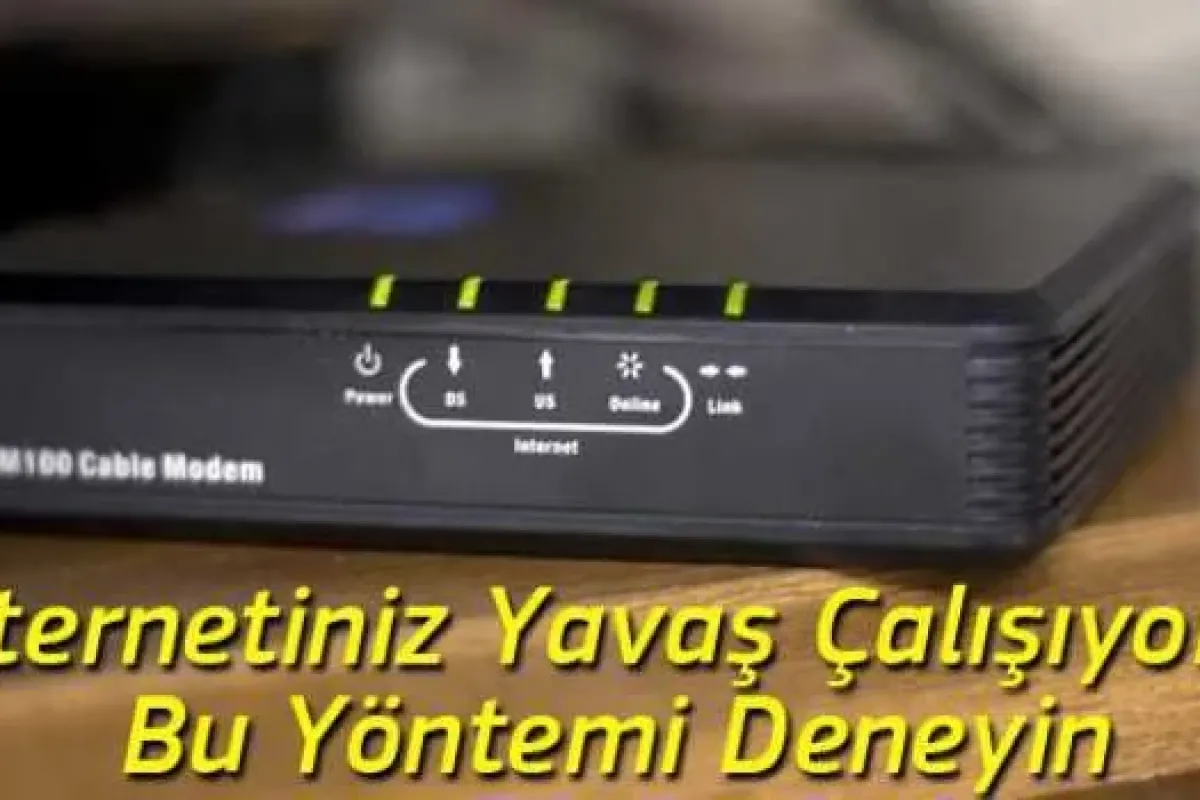 İnternetiniz Yavaş Çalışıyorsa, Bu Yöntemi Deneyin