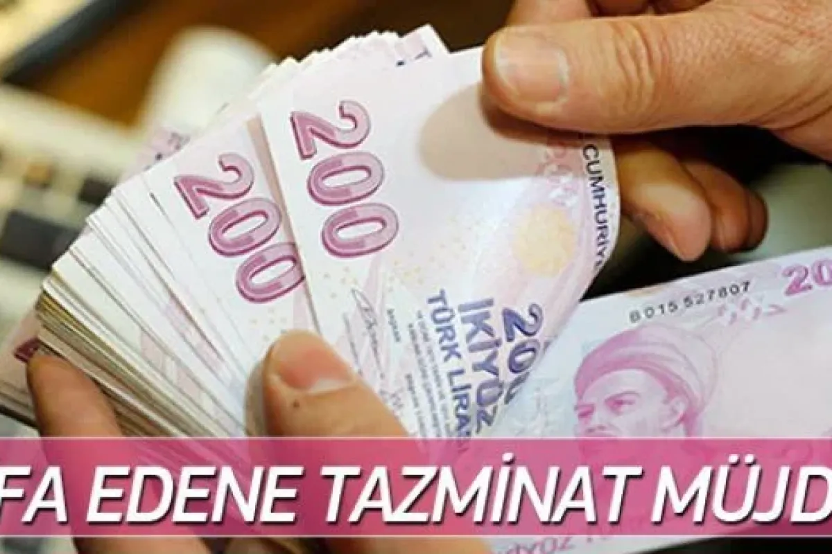 İstifa eden emekliye tazminat!