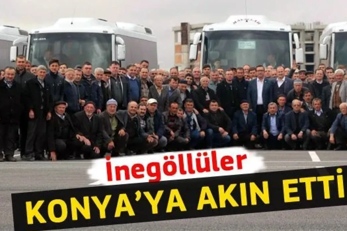 İnegöllülerden Konyaya Çıkarma