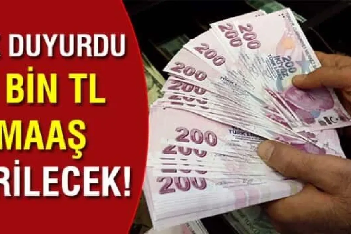 Devletten 4 Bin Lira Maaş