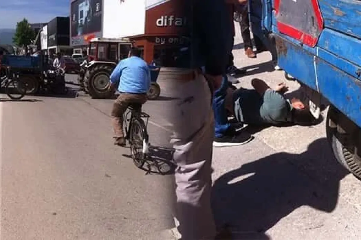 Ertuğrul Gazi Caddesinde Motosiklet Kazası 1 Yaralı