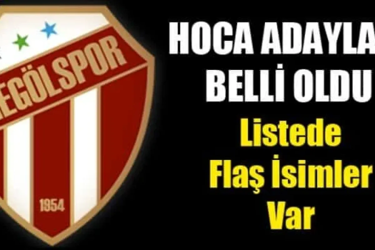 İnegölsporda Hoca Adayları Belli Oldu