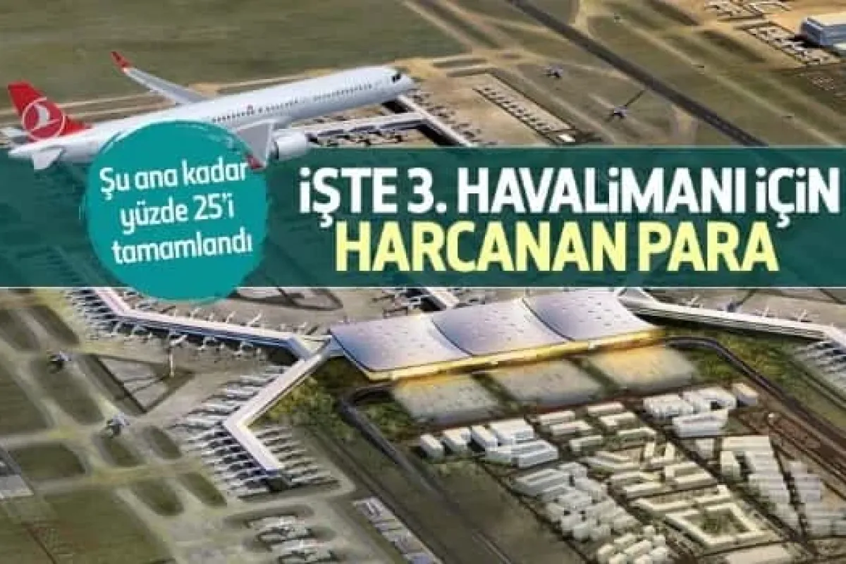 İşte 3. Havalimanı için harcanan para