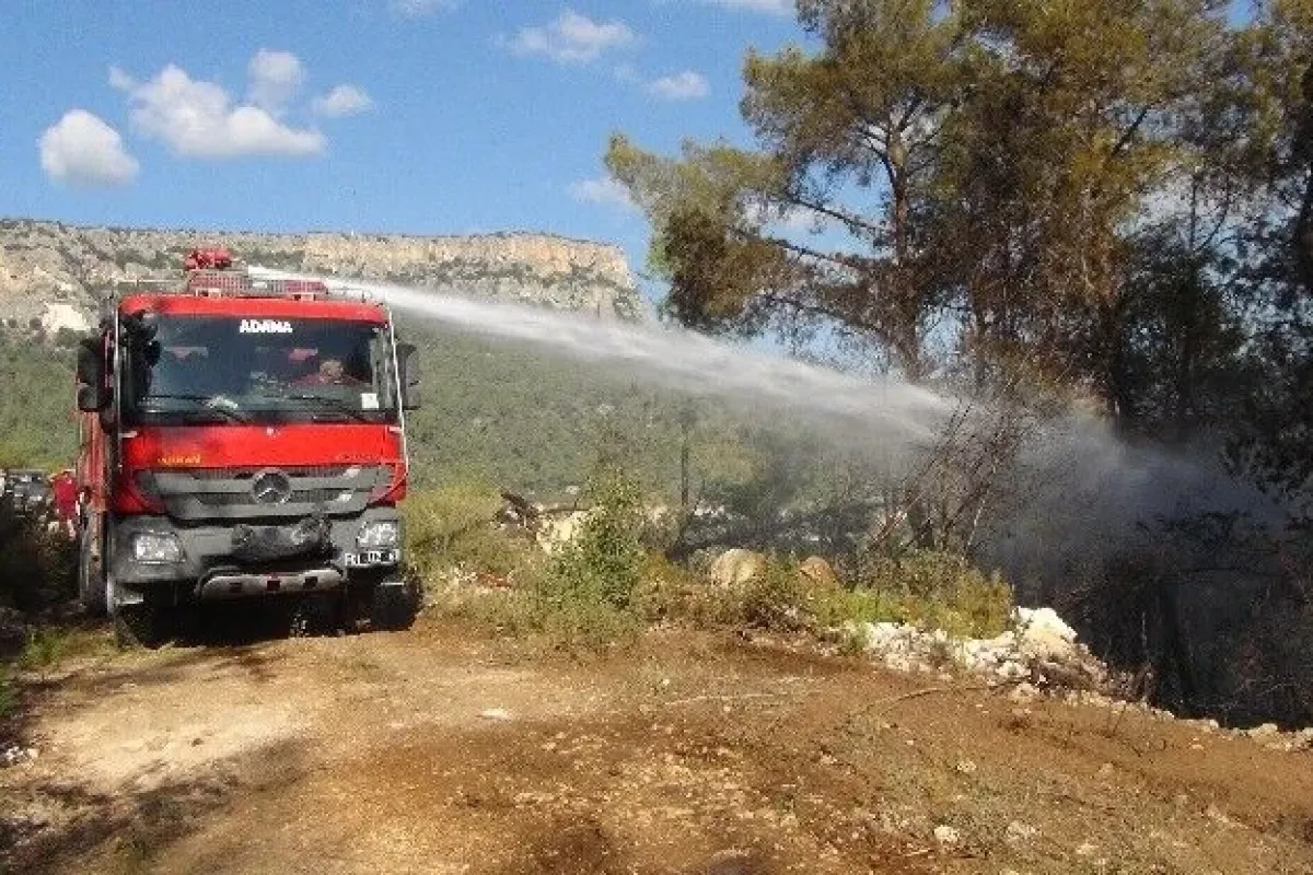 Mersindeki yangın söndürüldü