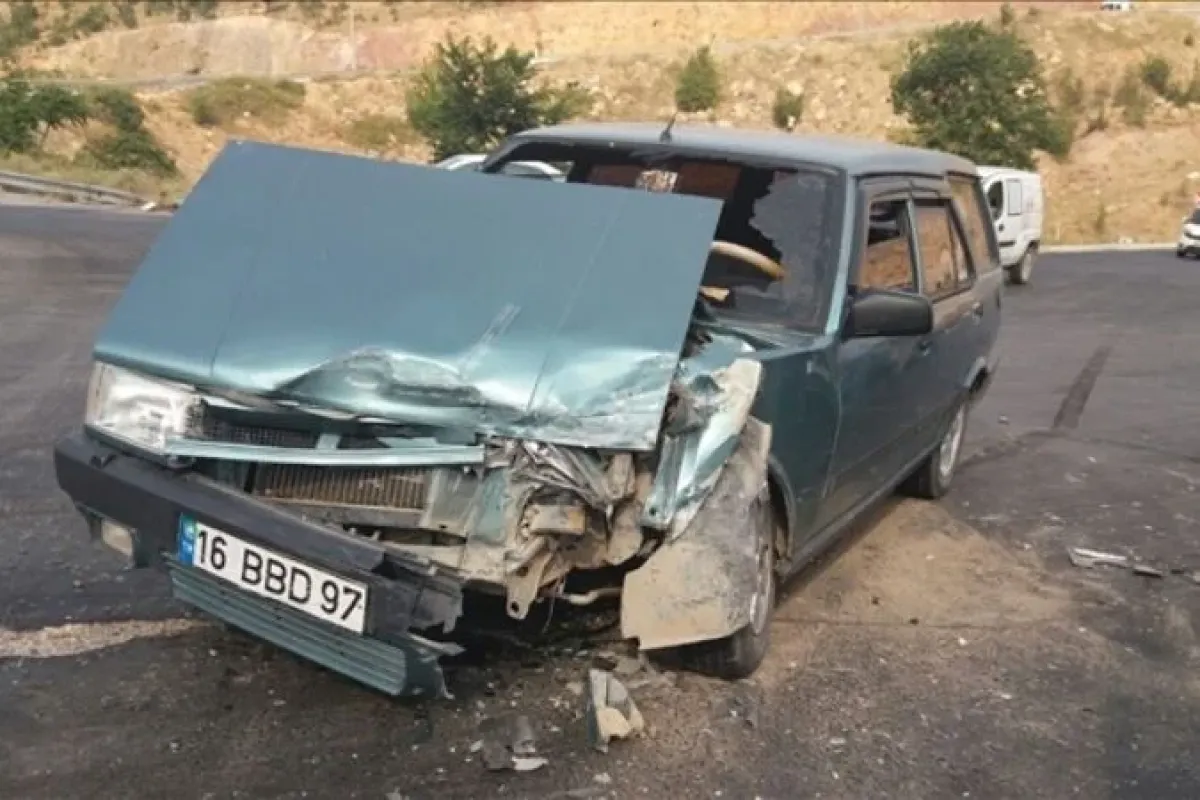 2. OSB yolunda kaza 4 yaralı
