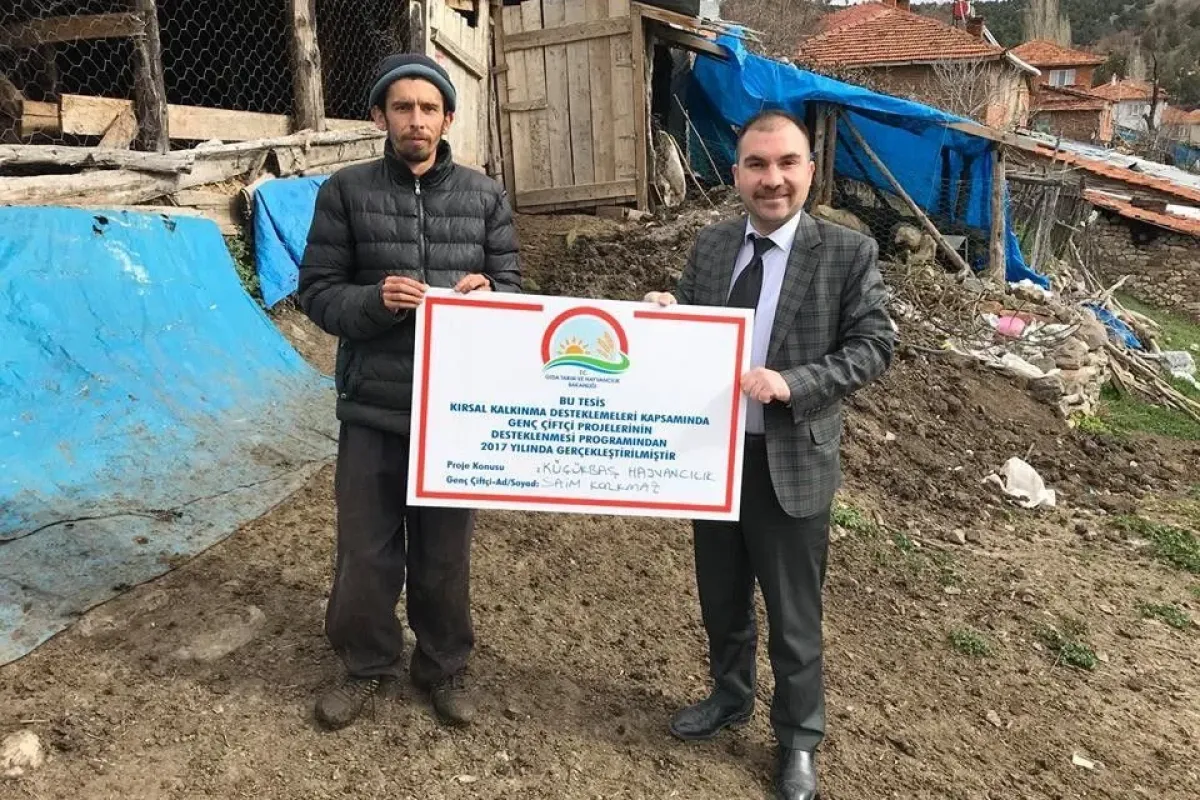 Hibe desteği alan genç çiftçilere ziyaret