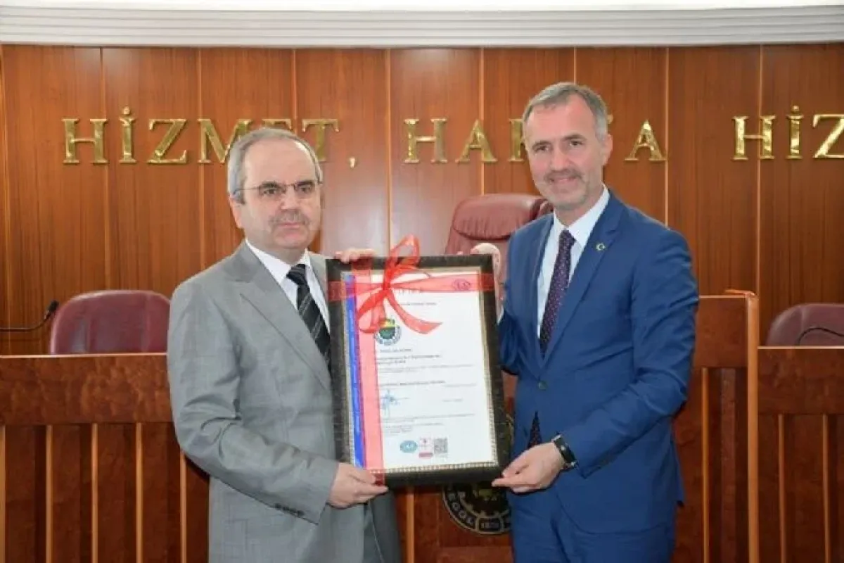 İnegöl Belediyesine kalite belgesi