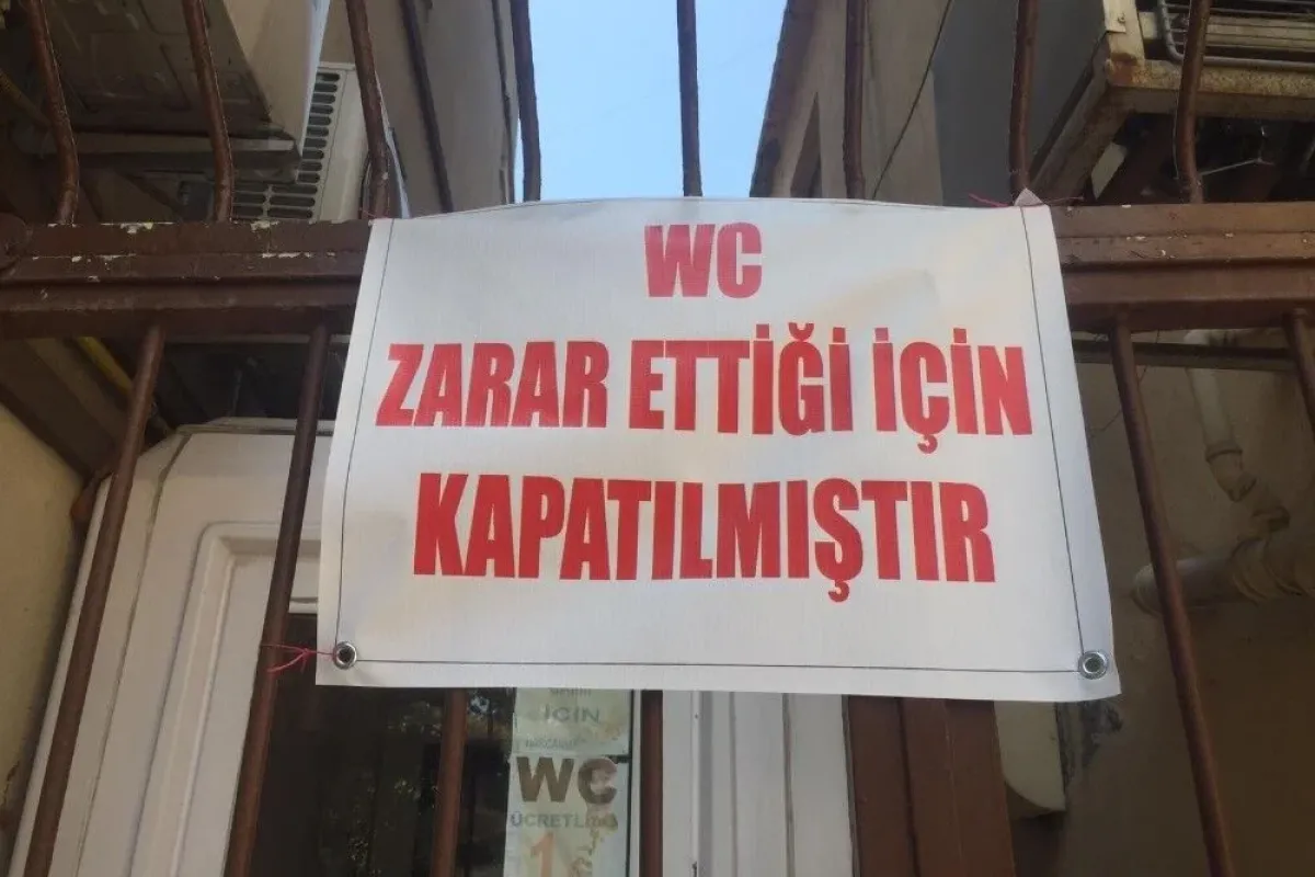 Bursada umumi tuvalet iflas etti