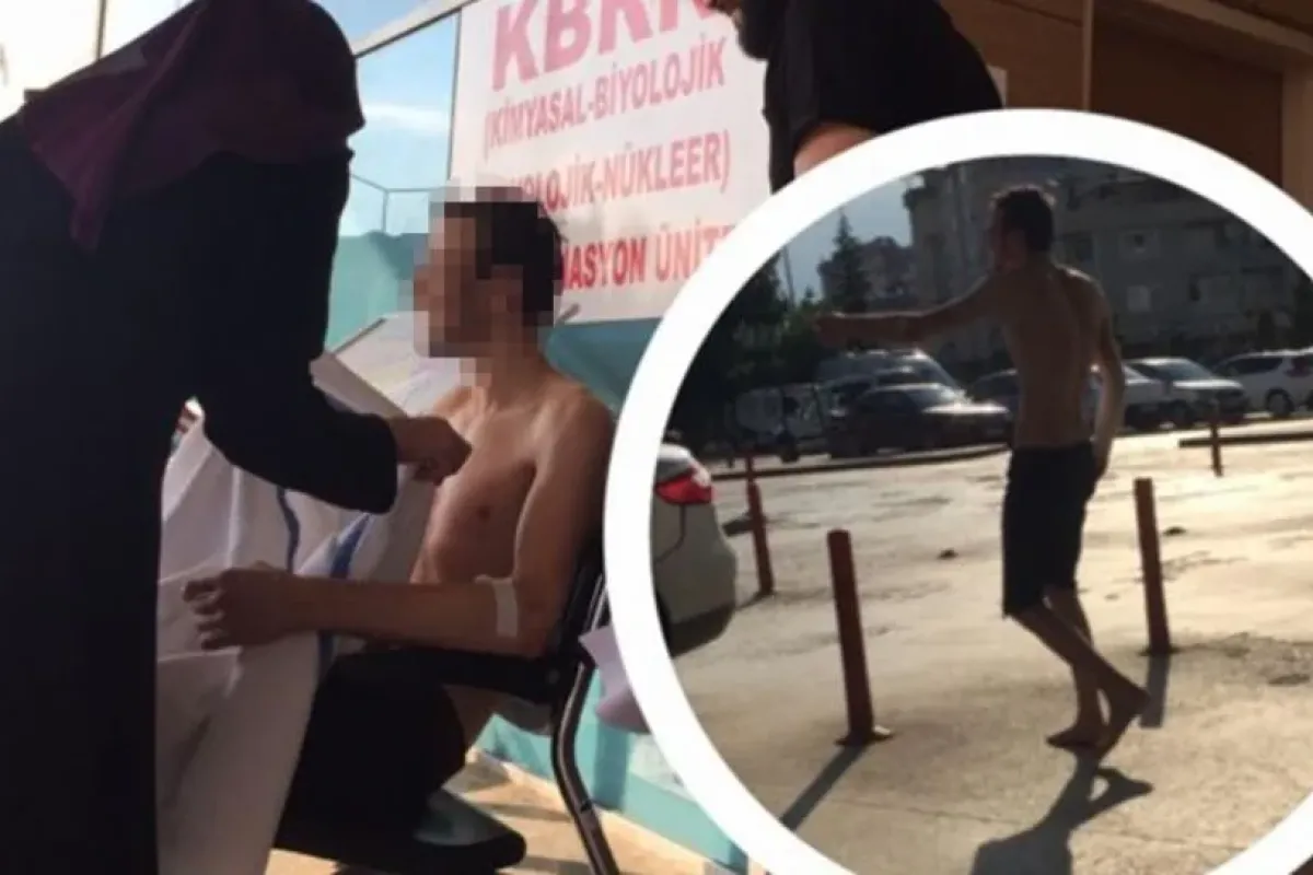 Cama yumruk attı kanlar içinde kaldı