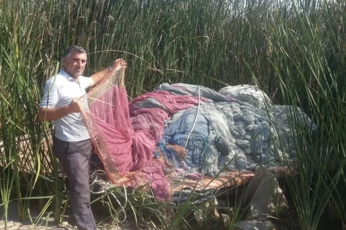Hırsızlar 60 bin TL değerinde 300 metrelik balık ağının kurşunlarını çaldı