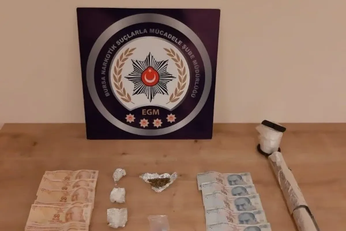 Bursa polisinden uyuşturucu baskını