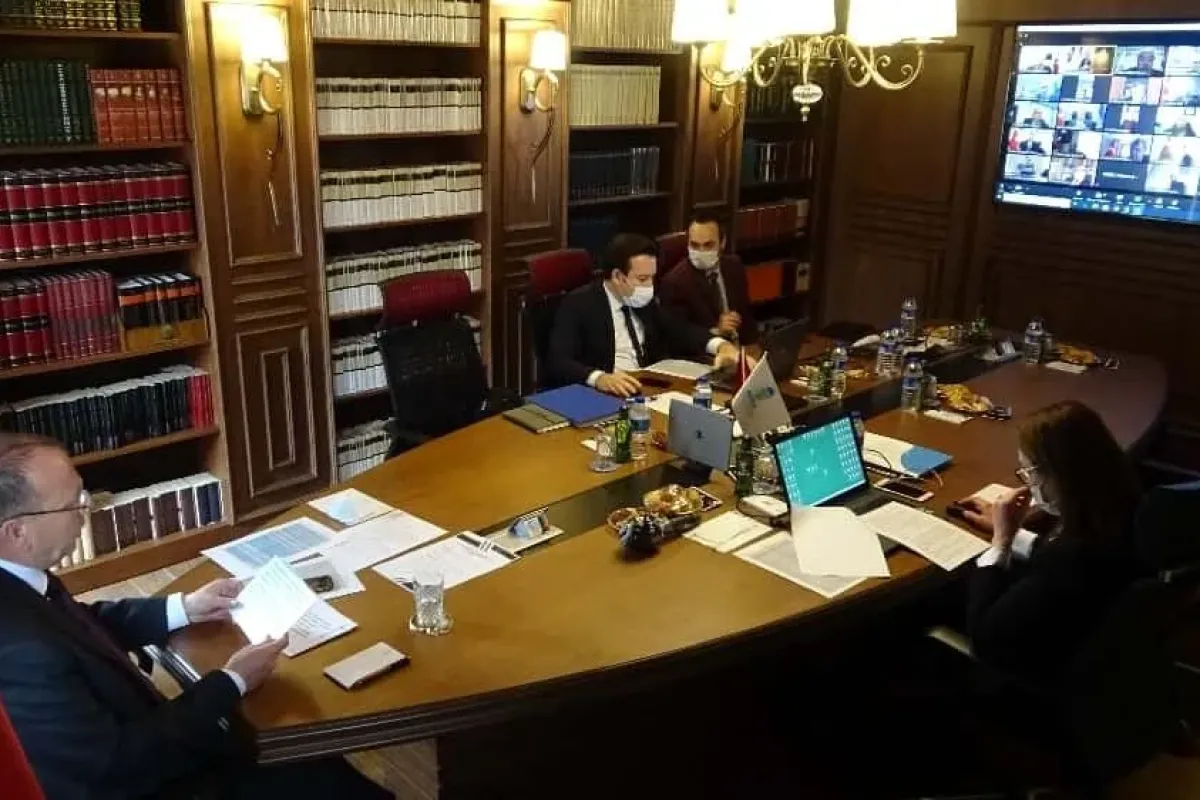 Oda ve borsa başkanları video konferansla bir araya geldi