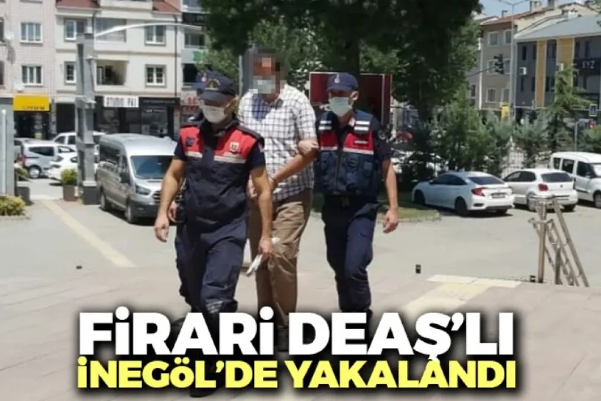 Firari DAEŞli İnegölde yakalandı