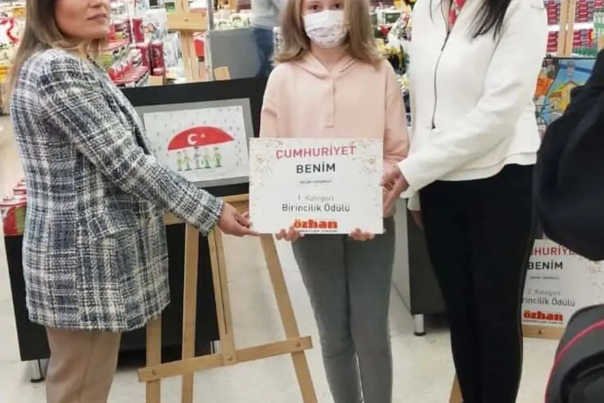 29 Ekim Cumhuriyet Bayramı konulu resim yarışmasında ödüller sahiplerini buldu