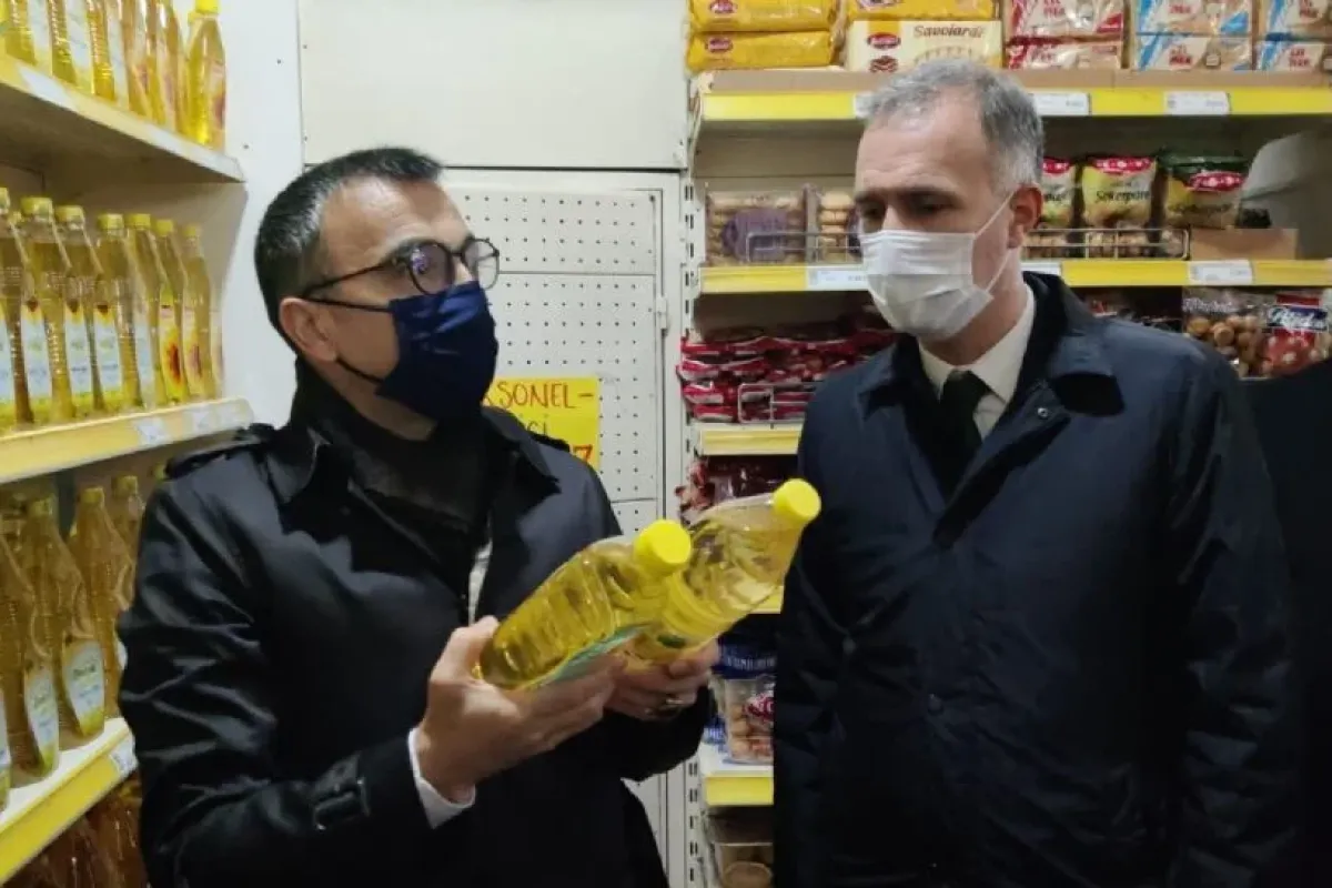 İnegölde Ayçiçek yağı denetimi gerçekleşti