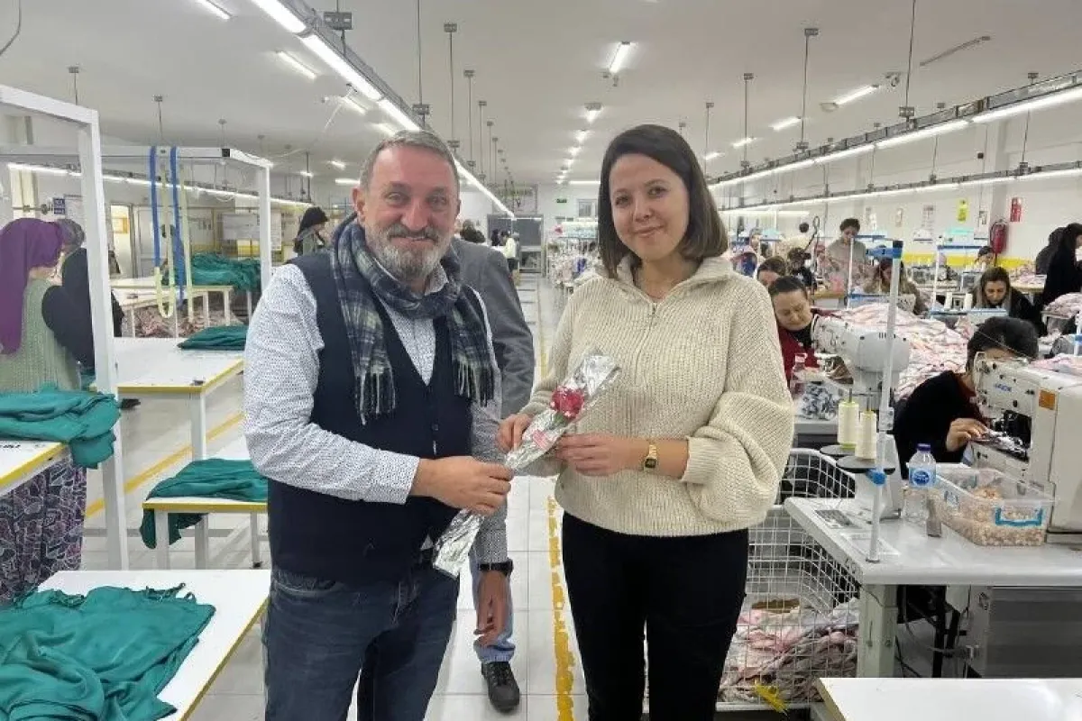 Tekstil fabrikasından Dünya Kadınlar Günü jesti