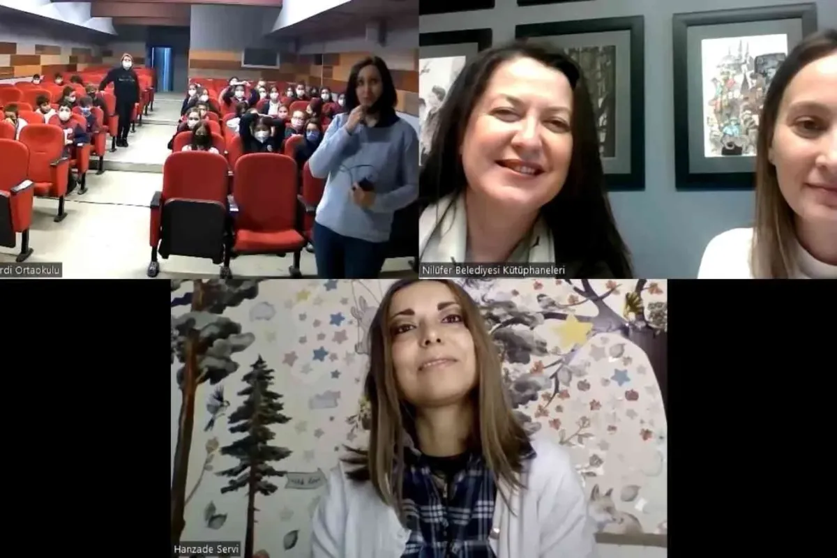 Nilüferde çocuklarla online kitap söyleşileri