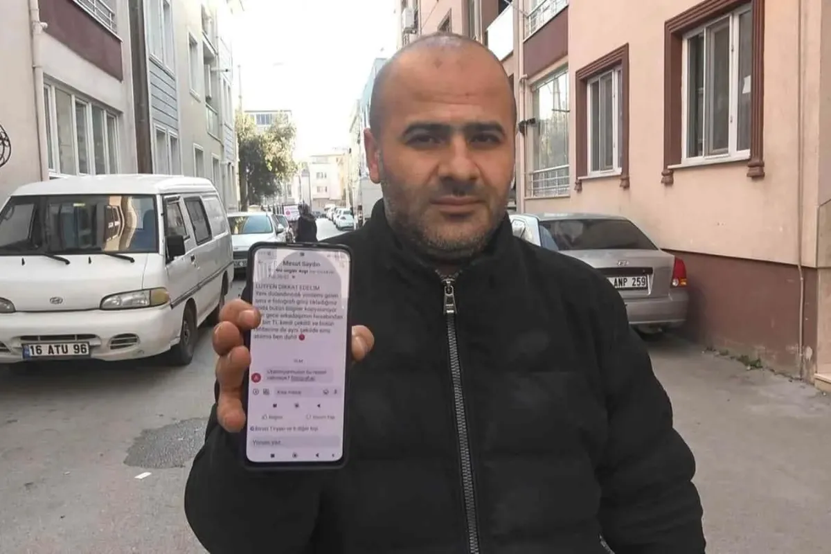 Cep telefonuna gelen bir mesajla 62 bin TL'sinden oldu