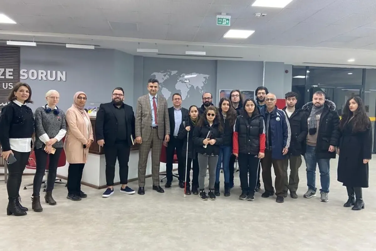 Özel öğrencilerden Engelsiz Kütüphaneye ziyaret