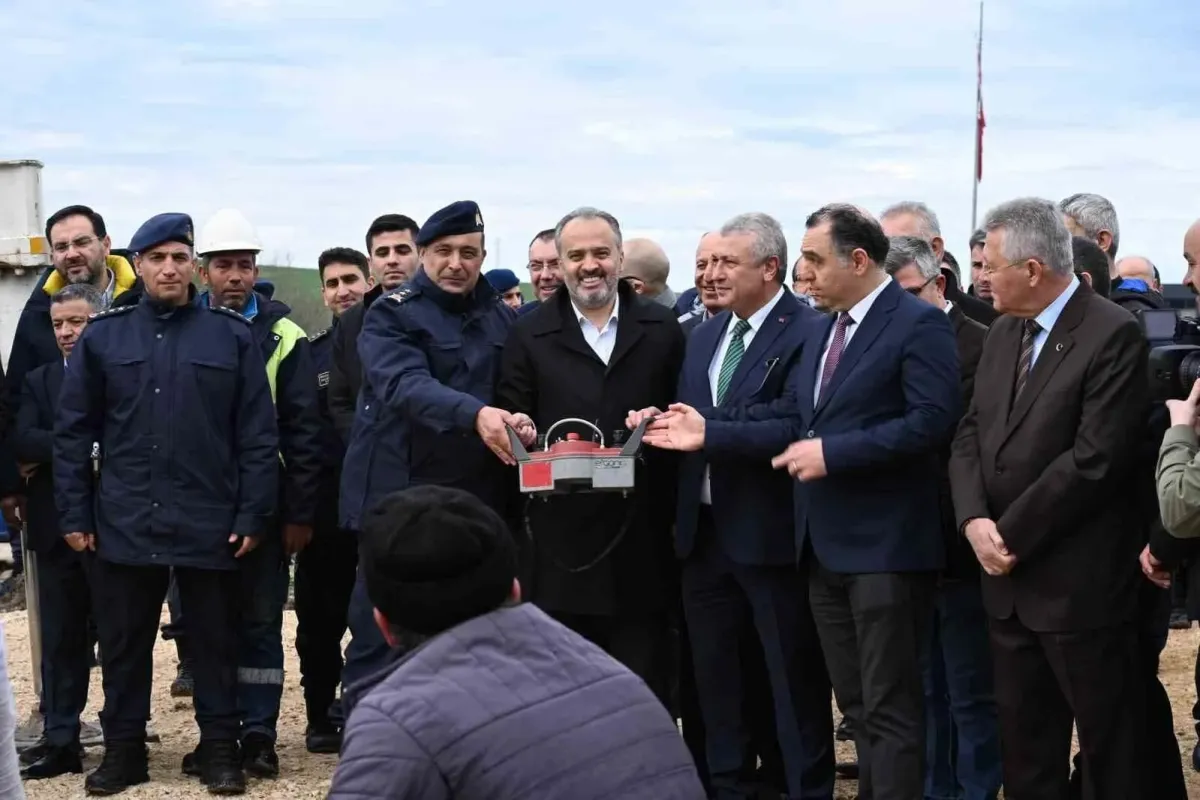 Bursada organize sanayi bölgesine yapılacak jandarma ve itfaiye binalarının temeli atıldı