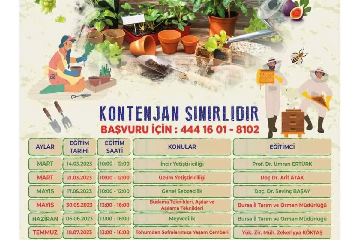 Osmangazide Ekolojik Yaşam Eğitimleri başlıyor