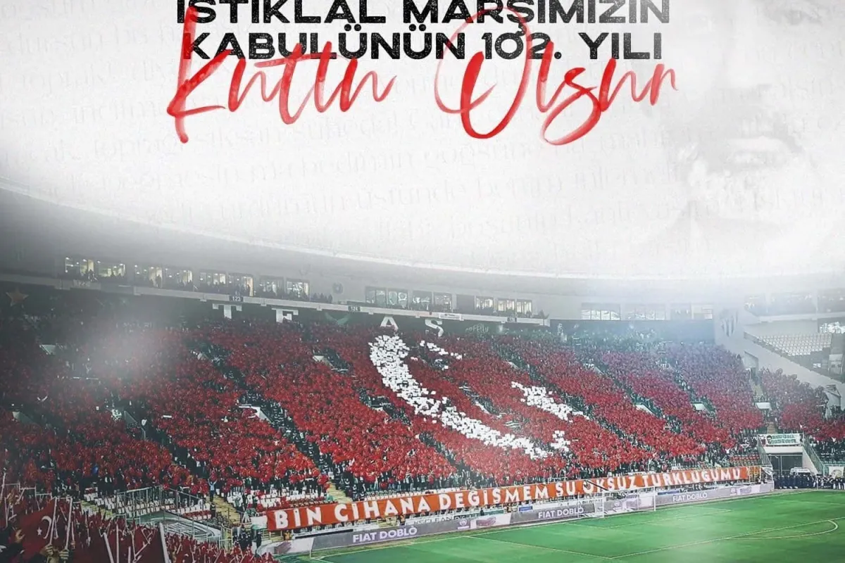 Bursaspordan İstiklal Marşı mesajı