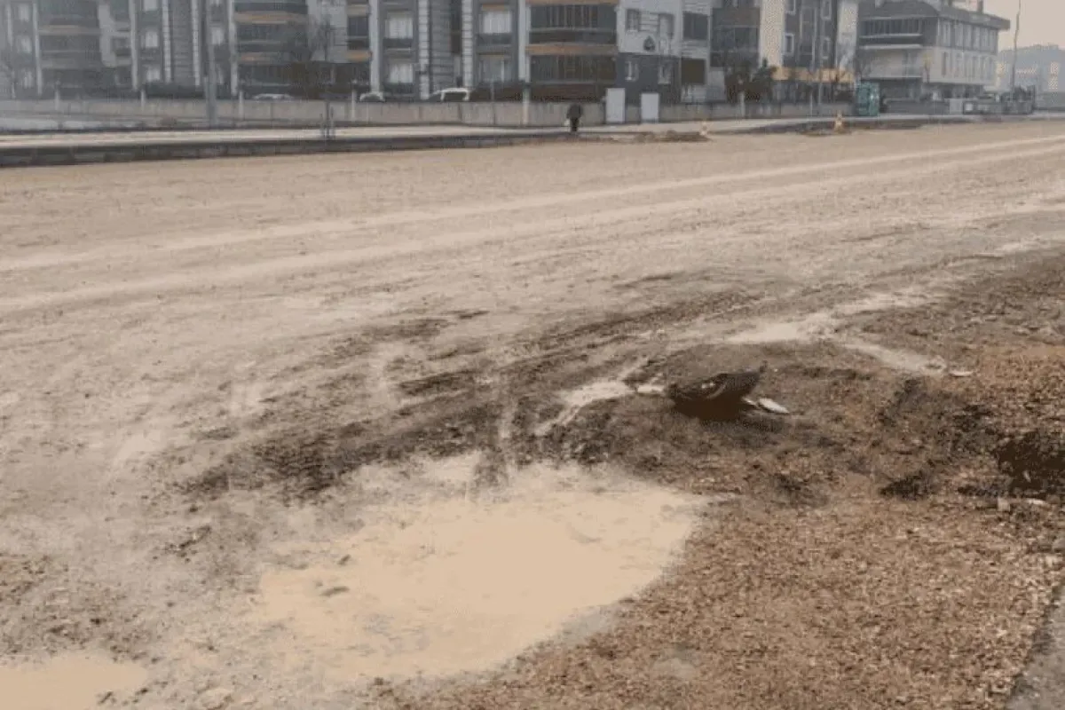 Kozluca yolu çile yoluna döndü