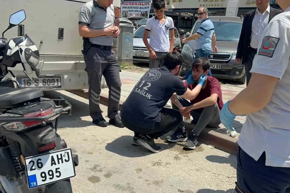 İnegöl'de çalınan motosikletini buldu, ardından hastanelik oldu