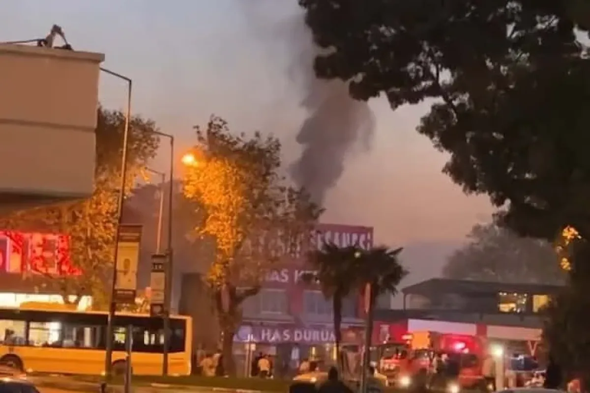 Kebapçıda korkutan yangın