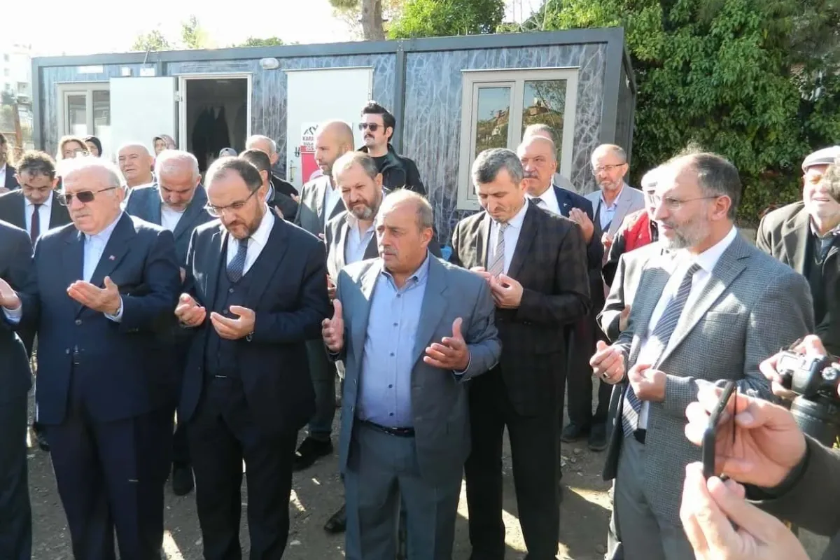 Gençlik merkezinin dua ve tekbirlerle temeli atıldı
