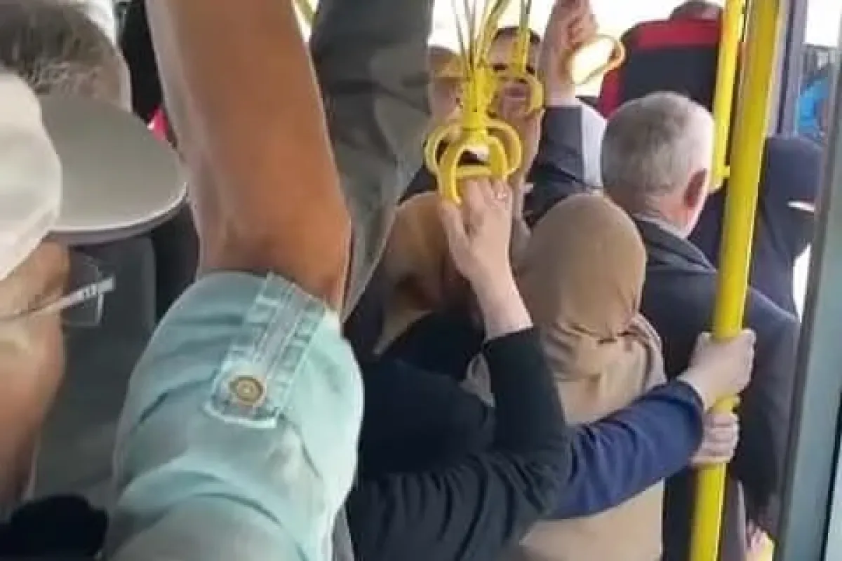 Yolcu ile şoför arasında kapasite tartışması