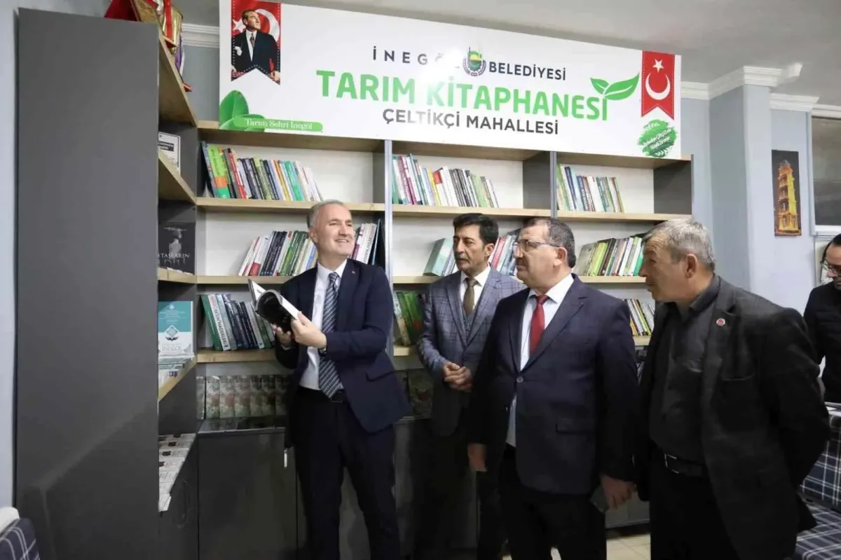 İnegölün 2. tarım kütüphanesi açıldı
