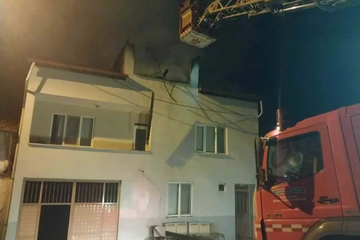 İnegölde yangın paniği