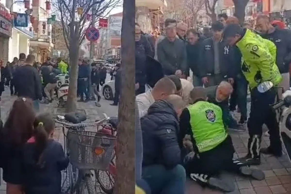 Caddeden geçenlere saldırıp küfür edince böyle gözaltına alındı