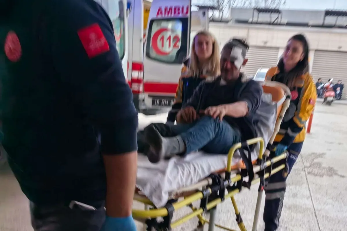 İnegöl'de talihsiz adam hastanelik oldu!