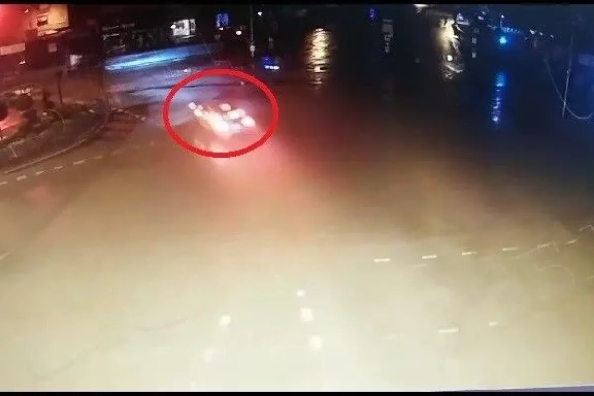 TÜGVA Genel Başkan Yardımcısının yaptığı kaza anı kamerada