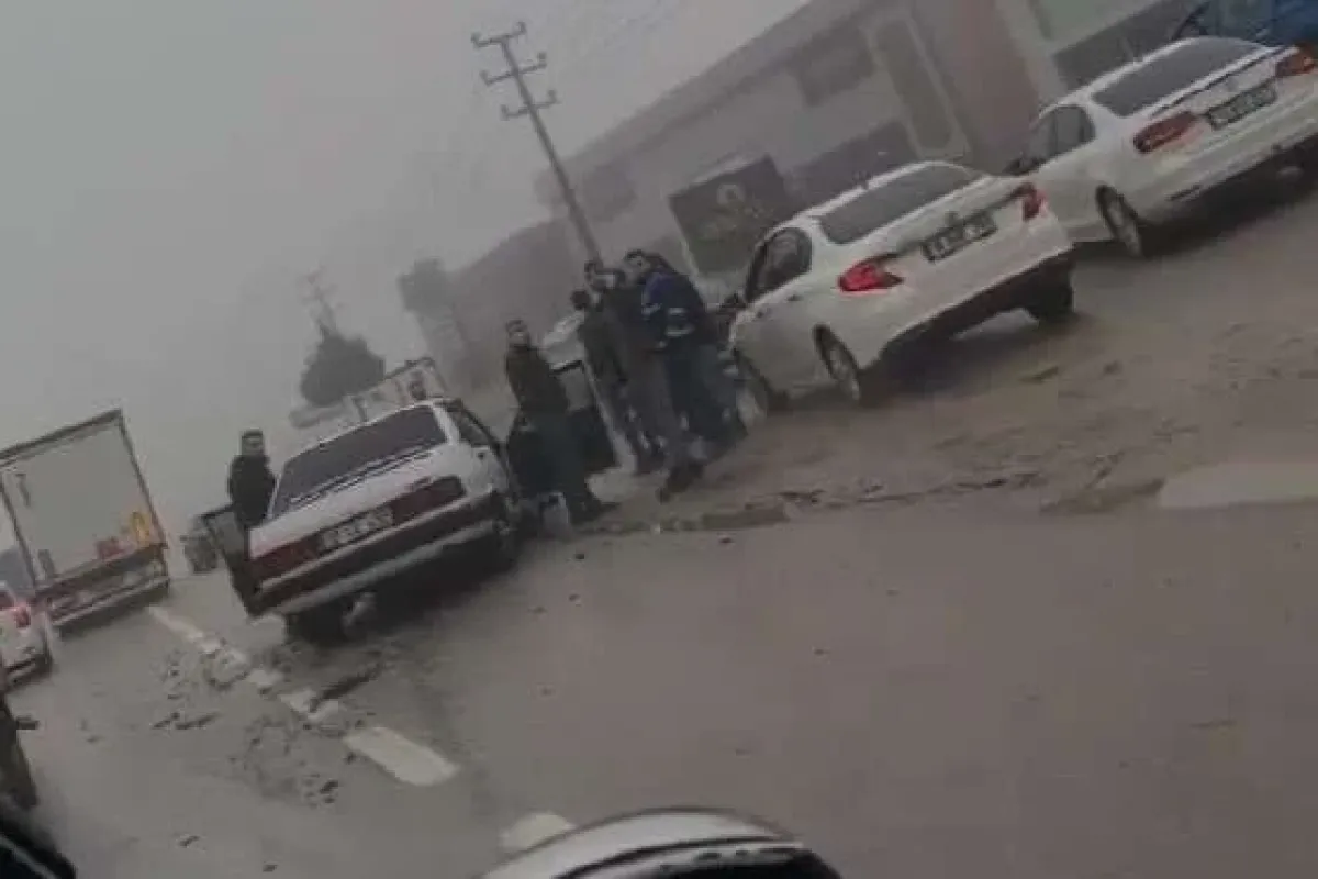 İnegöl Bursa yolunda trafik kazası