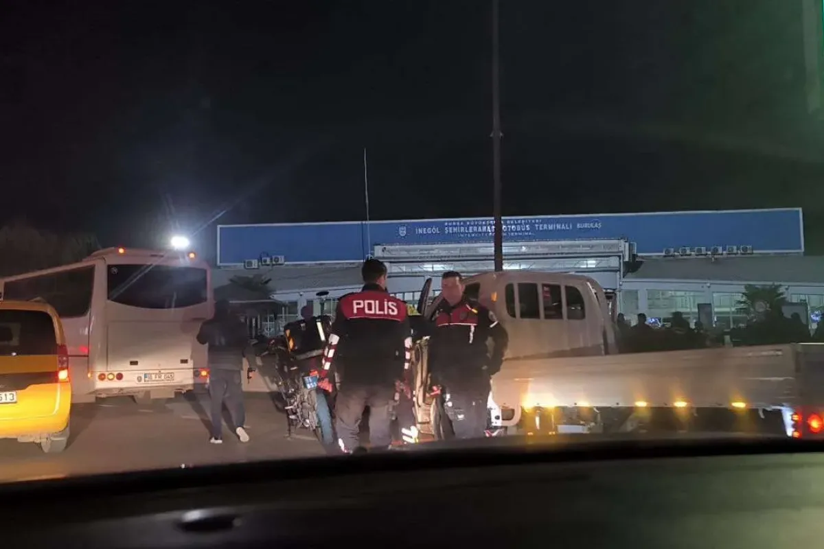 İnegöl'de gergin anlar! Polise saldırmaya kalktılar