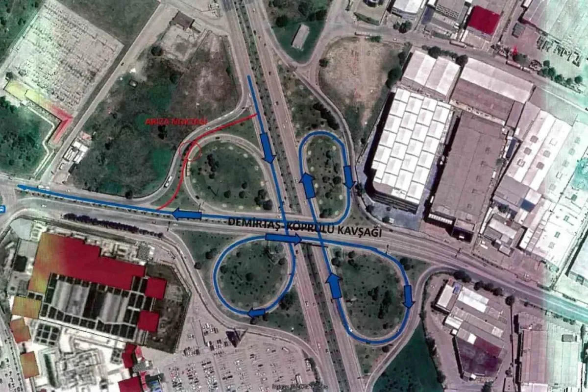 DOSAB Kavşağında trafik düzenlemesi