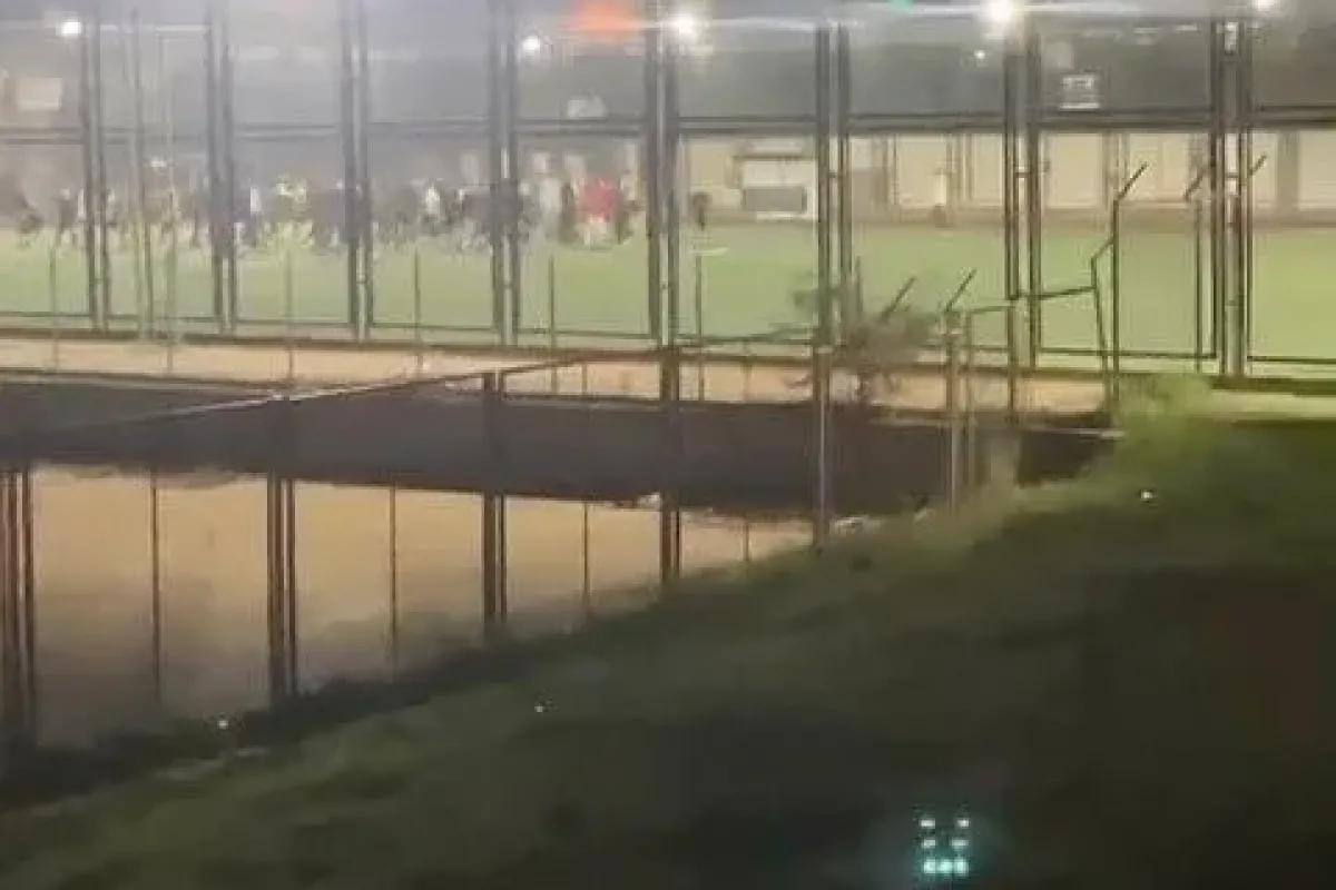 Yeşil saha bir anda boks ringine döndü