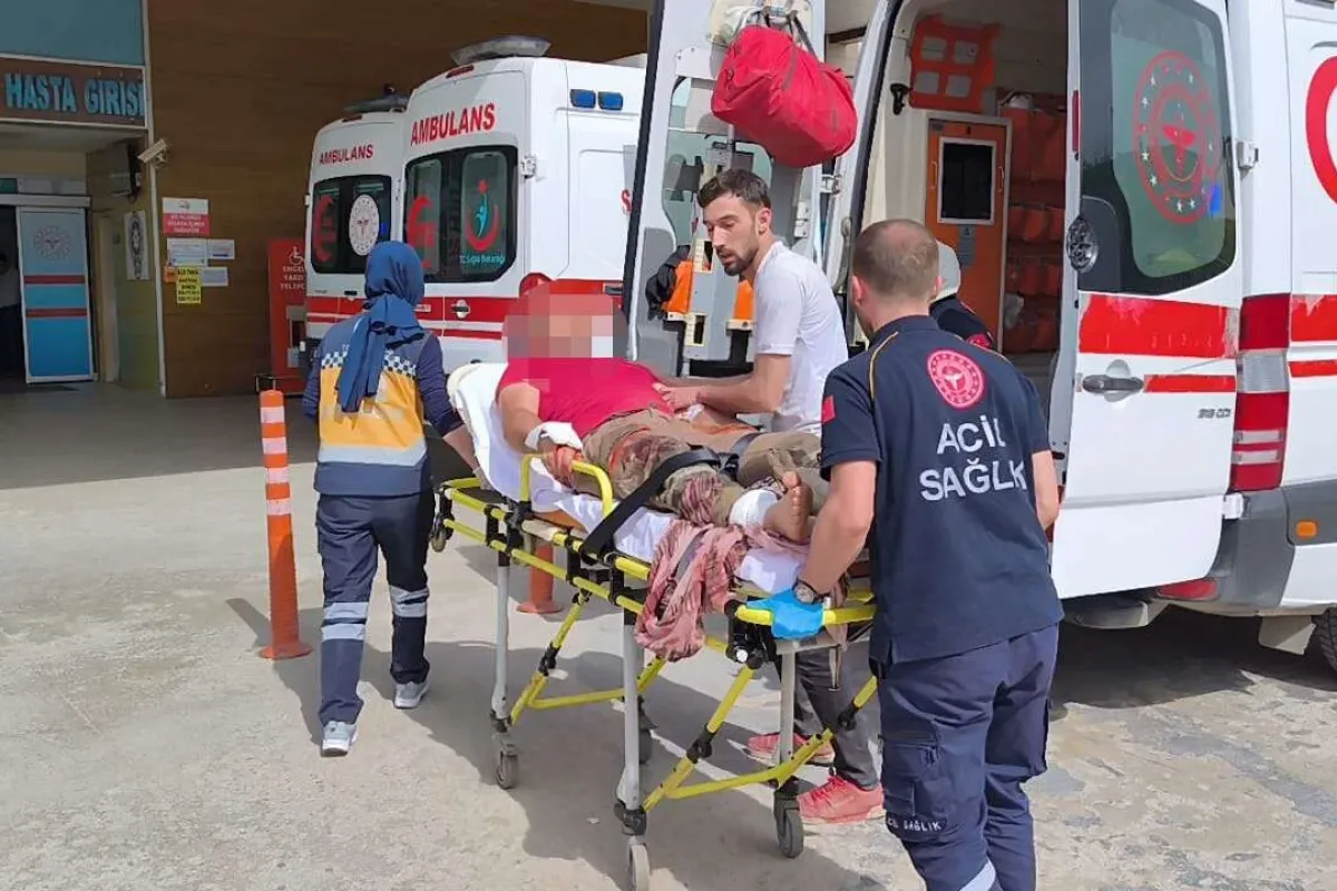 Talihsiz adam kanlar içerisinde hastaneye getirildi