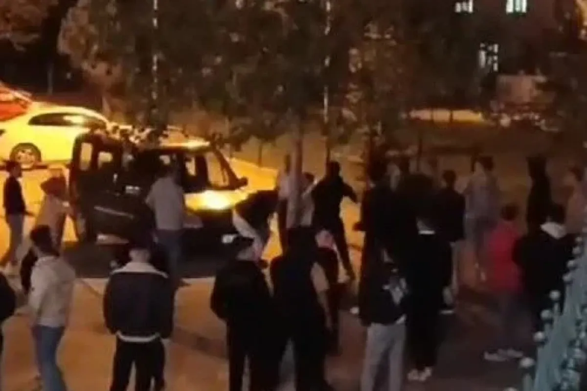 Bursada yumruk yumruğa kavga kamerada