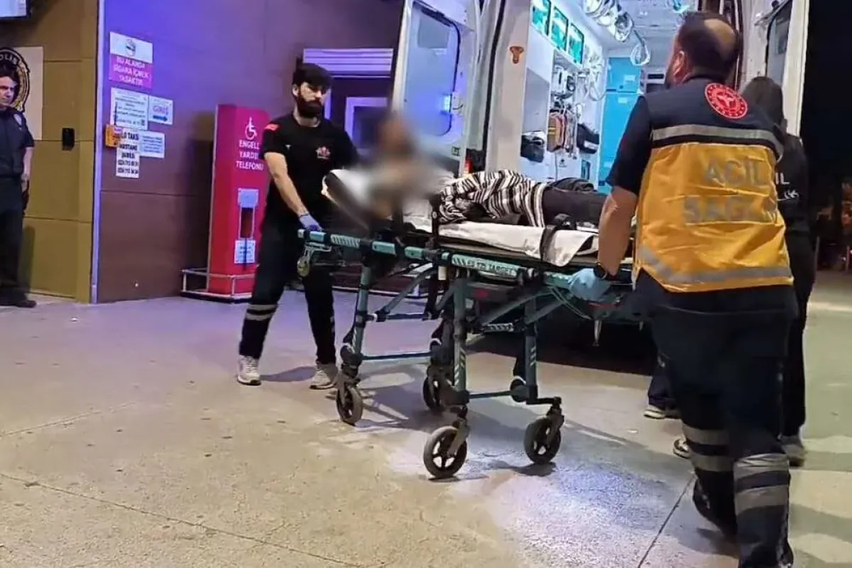 Annesine bağıran babasını bıçakladı