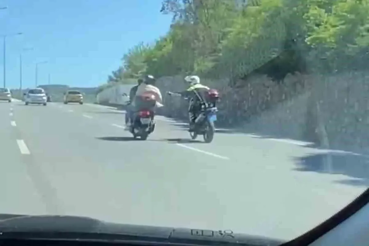 Film sahnelerini aratmayan kovalamaca kamerada