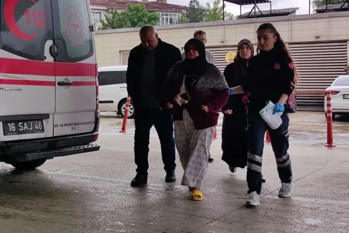 İnegöl'de korku dolu anlar! Yangında mahsur kaldı