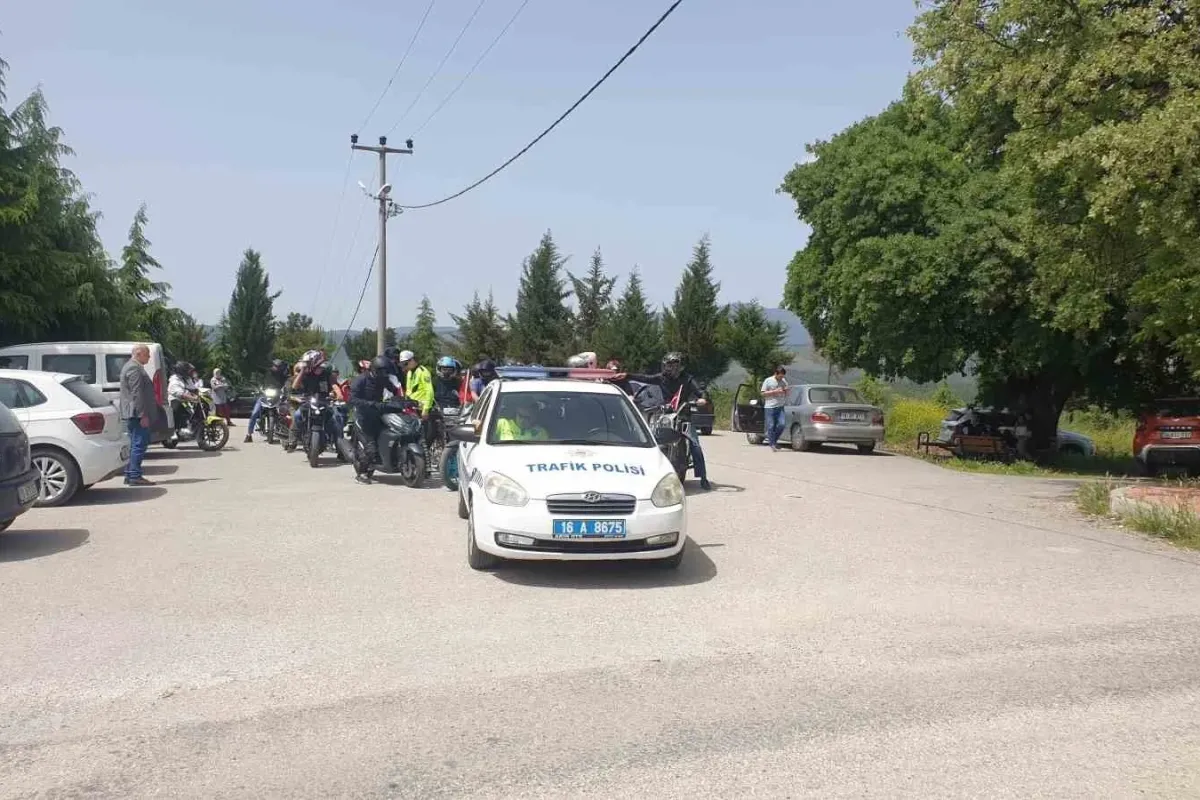 Orhanelinde 19 Mayıs etkinlikleri kapsamında motosiklet turu yapıldı