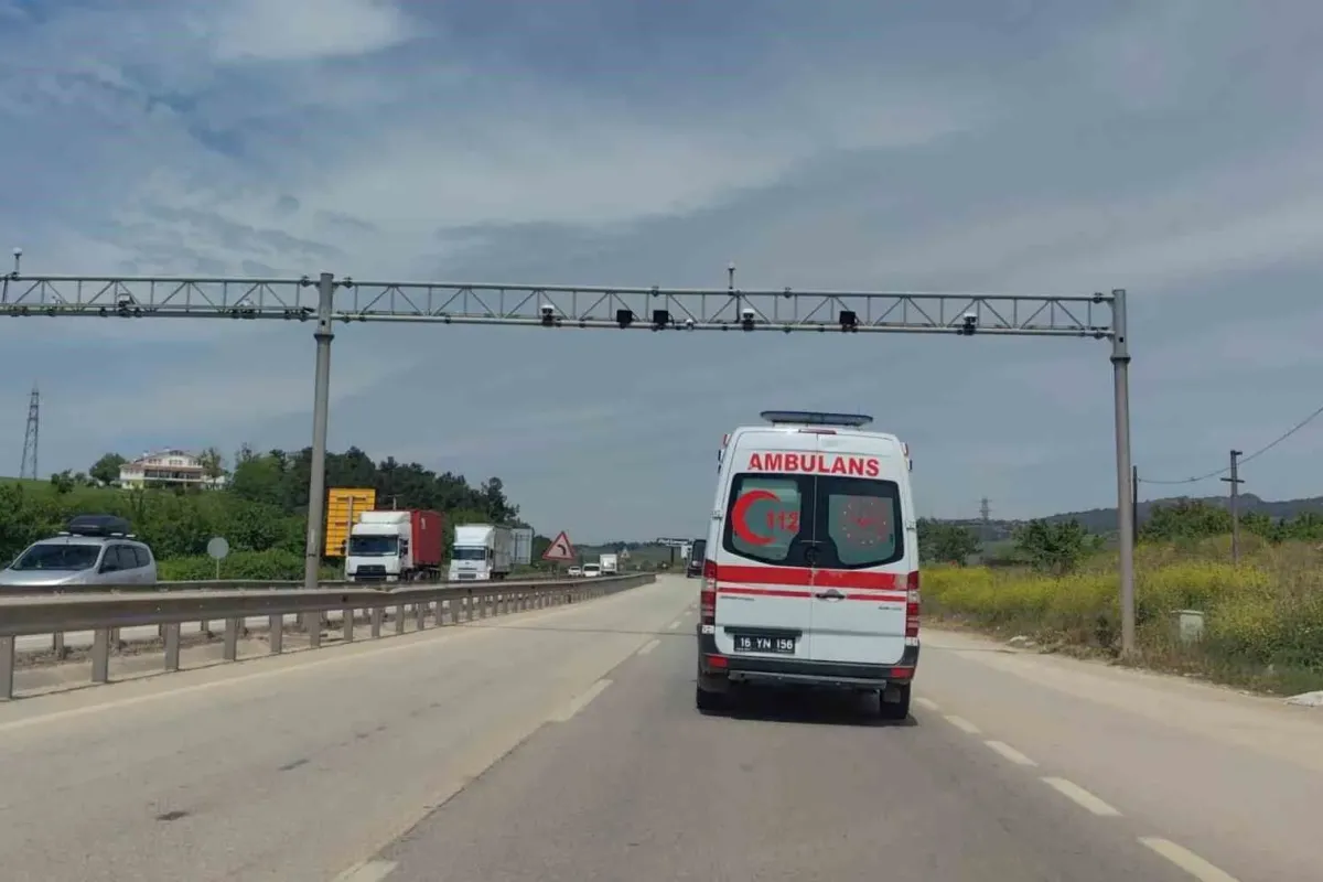 İnegöl'de şaka gibi olay! Ambulansa hız cezası