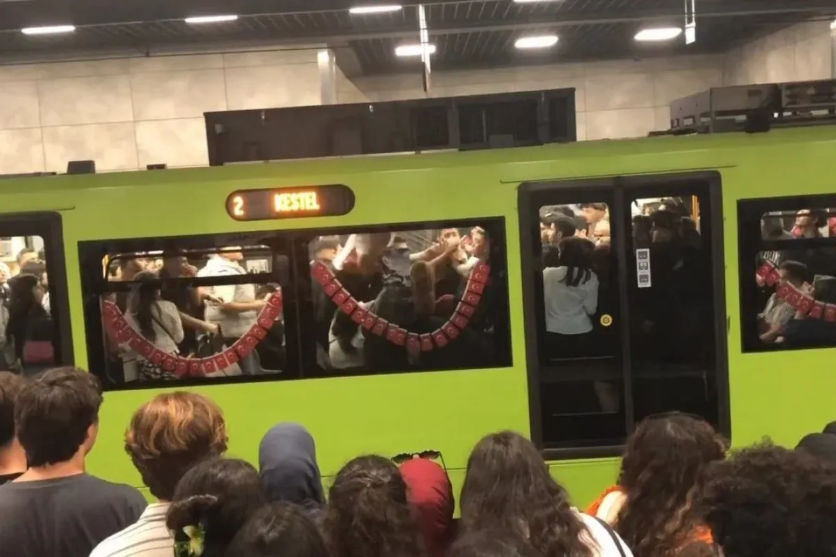 Metro vagonunu ringe çevirdiler