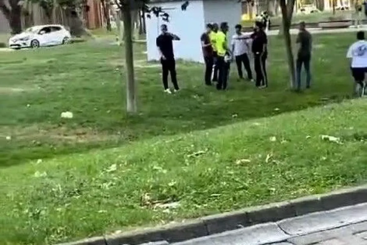 Neden korna çaldın kavgası kamerada